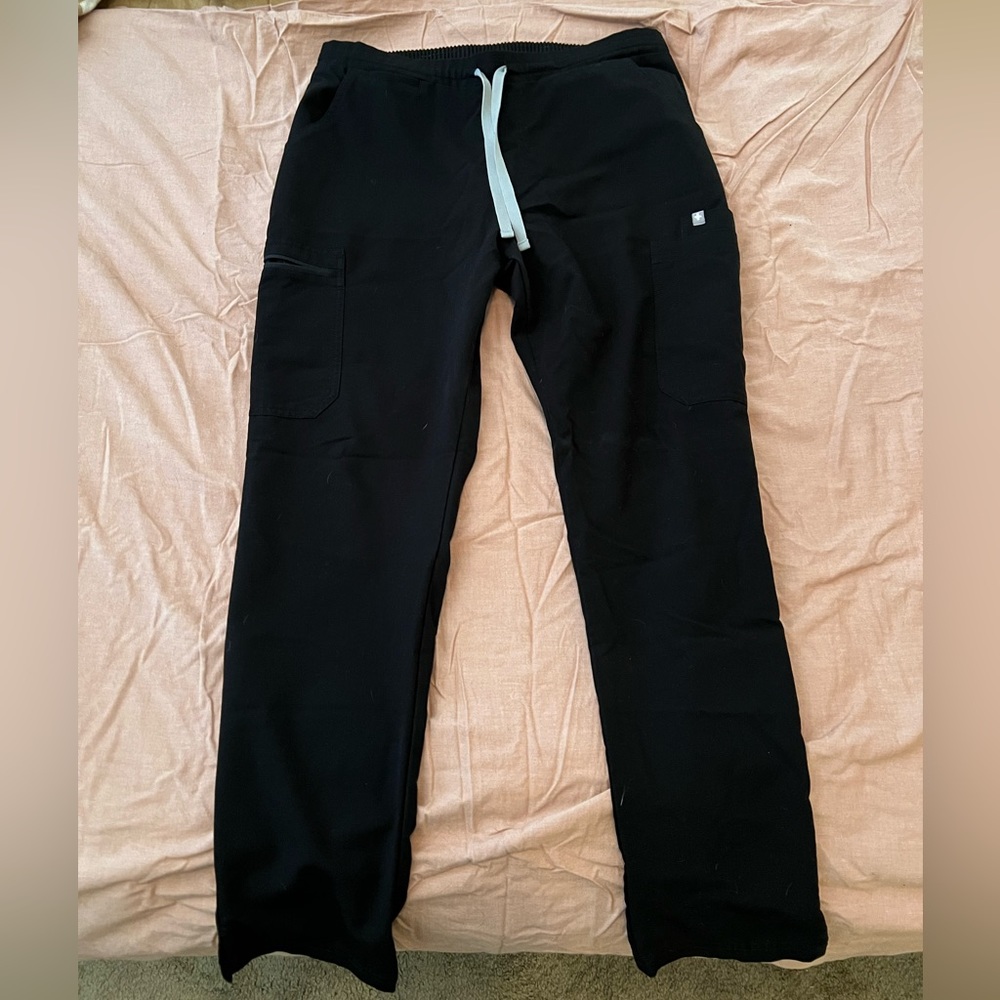 Figs Yola Skinny Scrub Pants Black